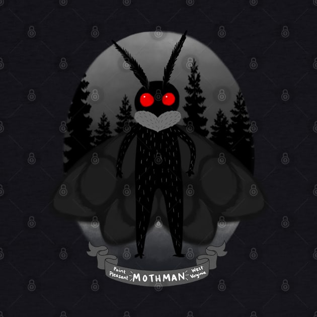 Mothman! Travel Plaque by Meowlentine